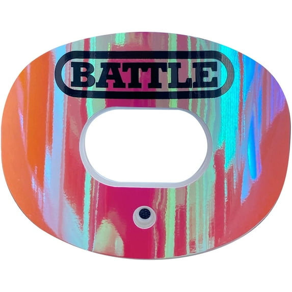 Battle Sports Iridescent Oxygen Lip Protector Mouthguard - Red/Purple