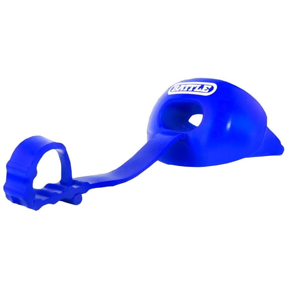 Battle Sports Oxygen Lip Protector Mouthguard with Strap - Blue