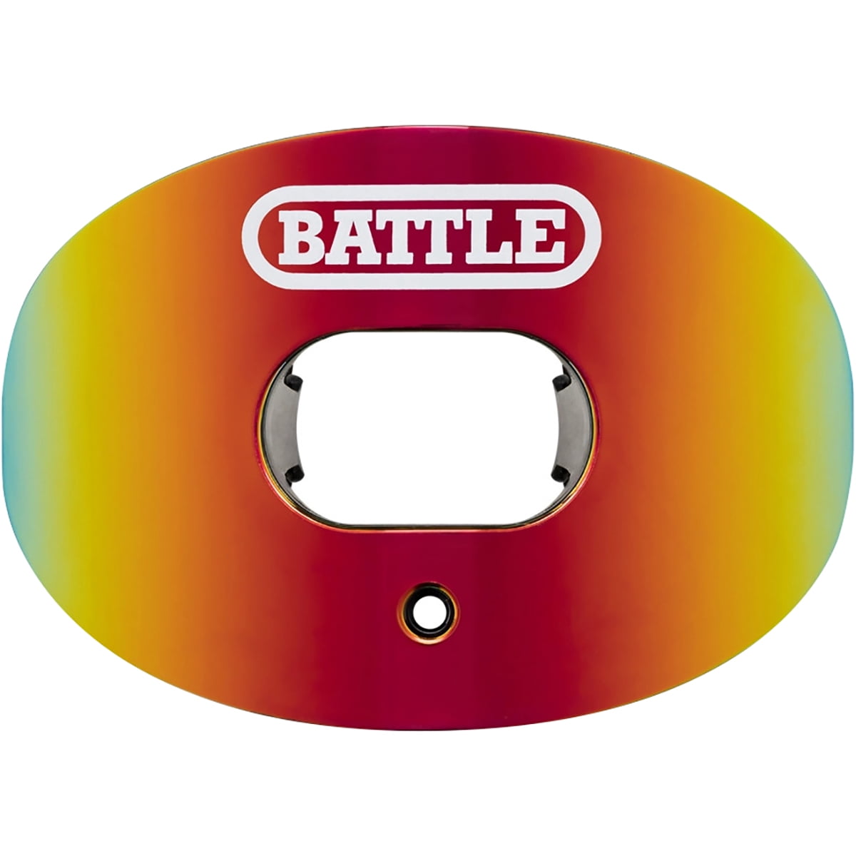 Battle Sports Prism Oxygen Lip Protector Mouthguard - Red/Orange