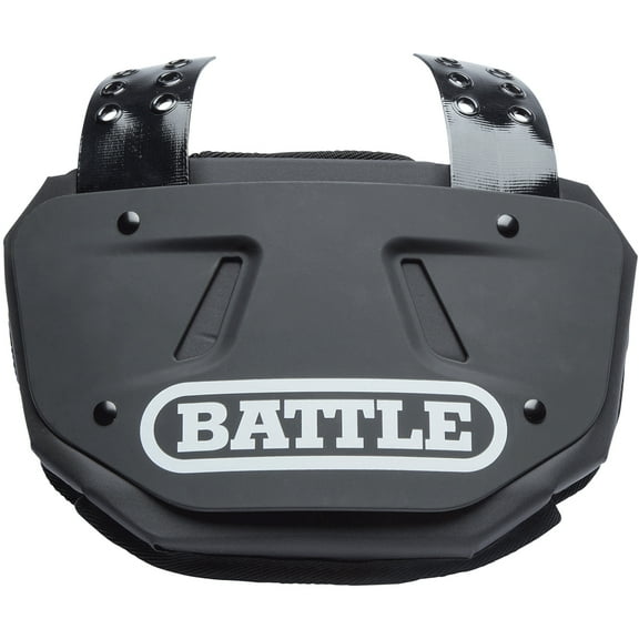 Battle Sports Protective Football Back Plate -Adult - Black/White