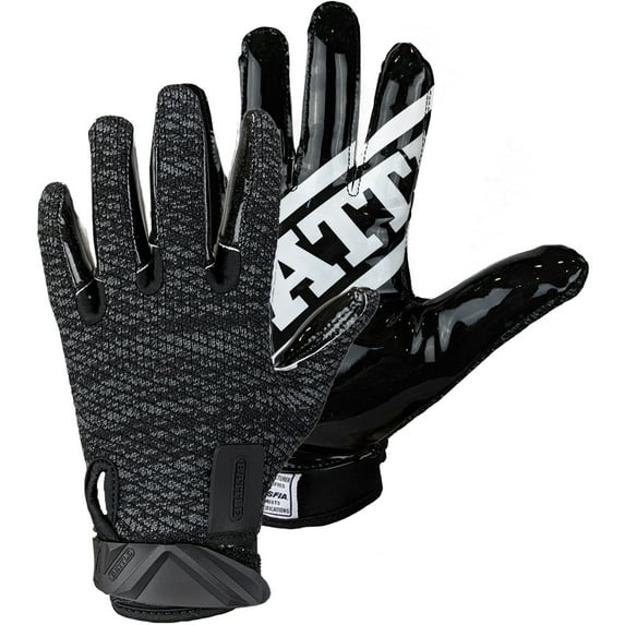 Battle Sports Receivers Ultra-Hitch Football Gloves - Large - Black