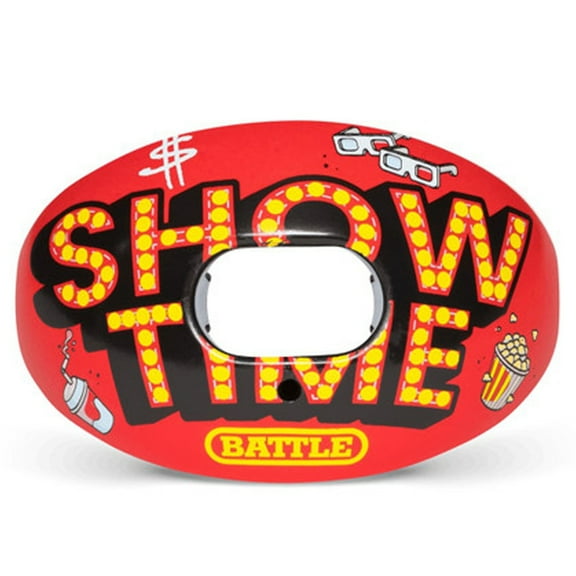 Battle Sports "Showtime" Oxygen Football Mouthguard - Red