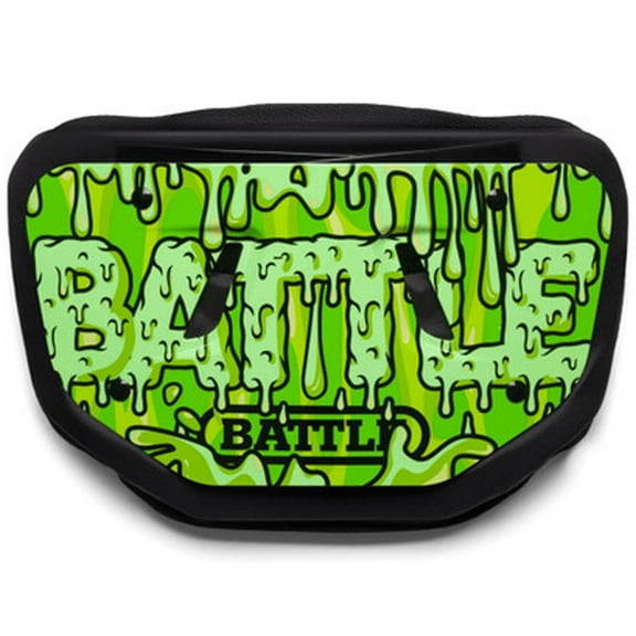 Battle Sports - "Slime" Football Back Plate - Neon Green - Adult