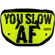 Battle Sports Slow AF Chrome Football Back Plate - Youth - Neon Green
