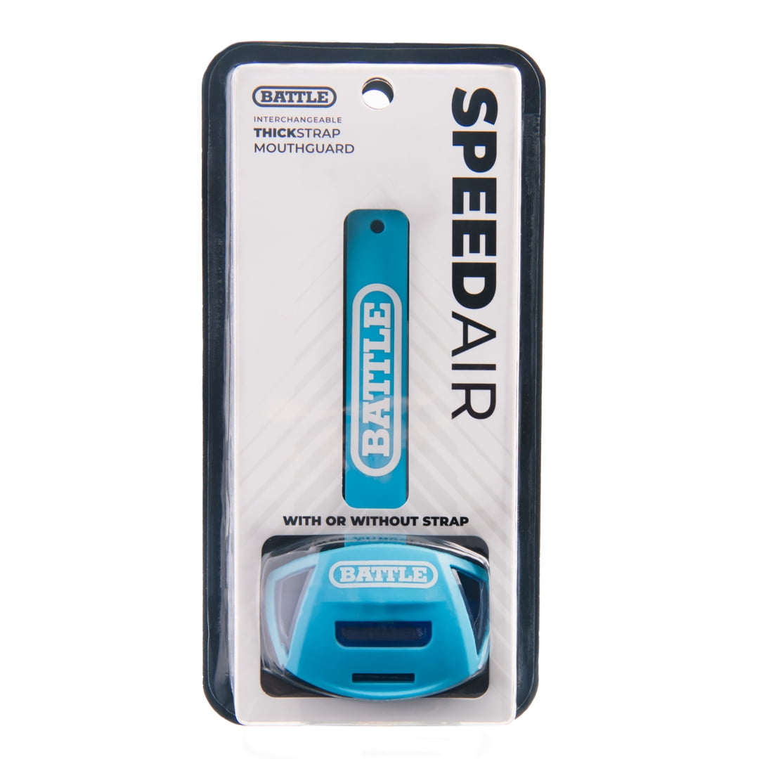 Battle Sports Speed Air Football Mouthguard, Light Blue/White