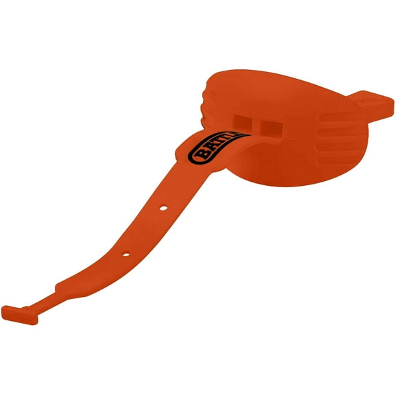 Battle Sports Speed Football Mouthguard w/ Connected Thick Strap - Neon Orange
