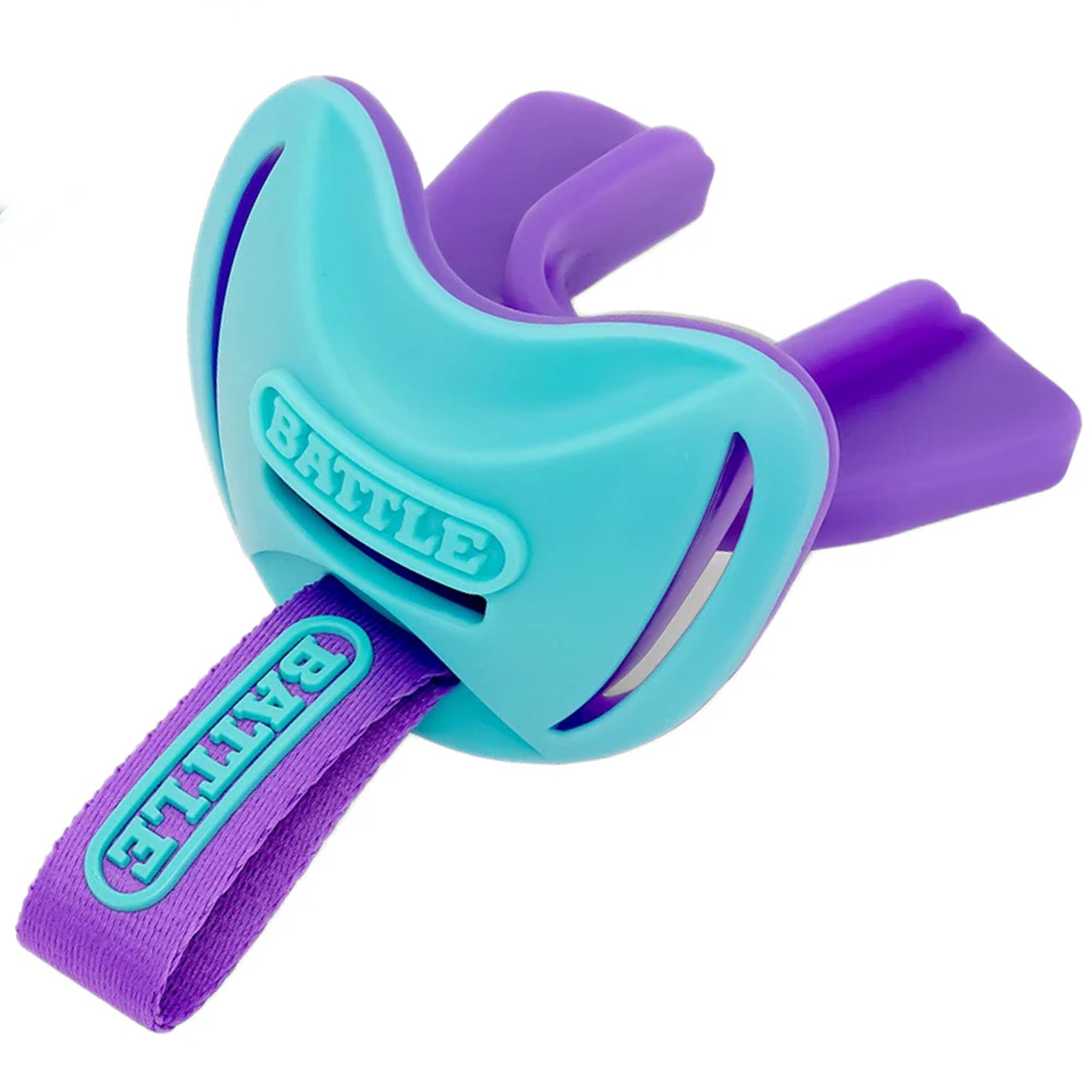 Battle Sports SpeedTab F7 Football Mouthguard, Aqua/Purple