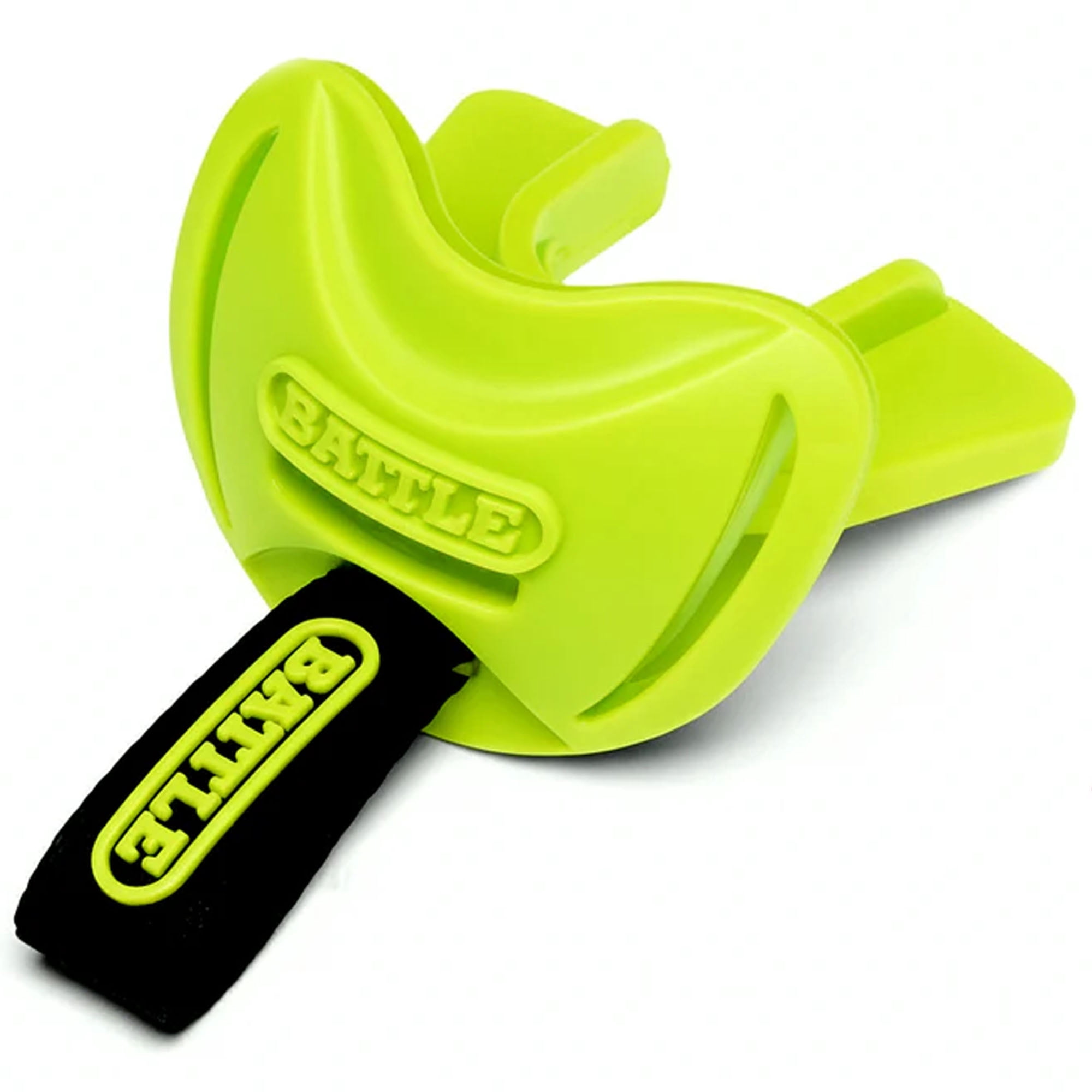 Battle Sports SpeedTab F7 Football Mouthguard, Neon Yellow/Black