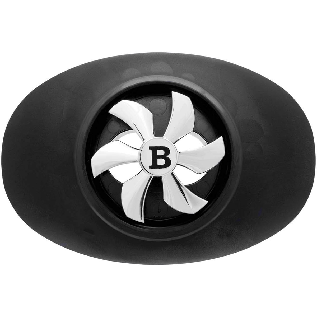 Battle Sports Spinner Oxygen Lip Protector Mouthguard Black/Silver
