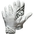 thumbnail image 1 of Battle Sports Triple Threat Adult Football Receiver Gloves - Large - White, 1 of 2