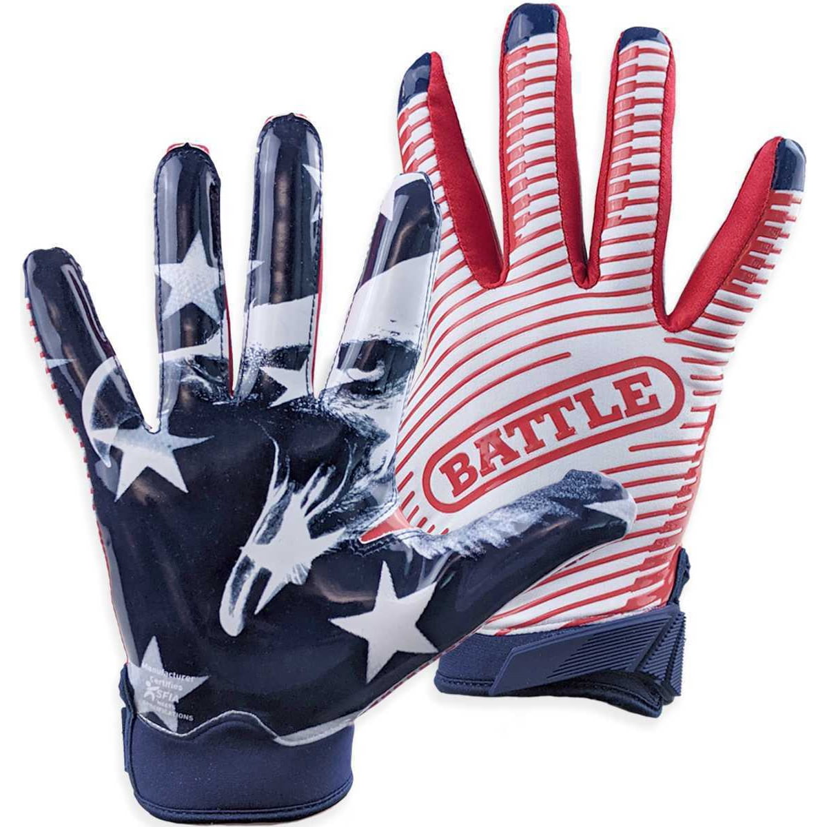 Battle Sports USA Doom 1.0 Football Receiver Gloves - Adult M
