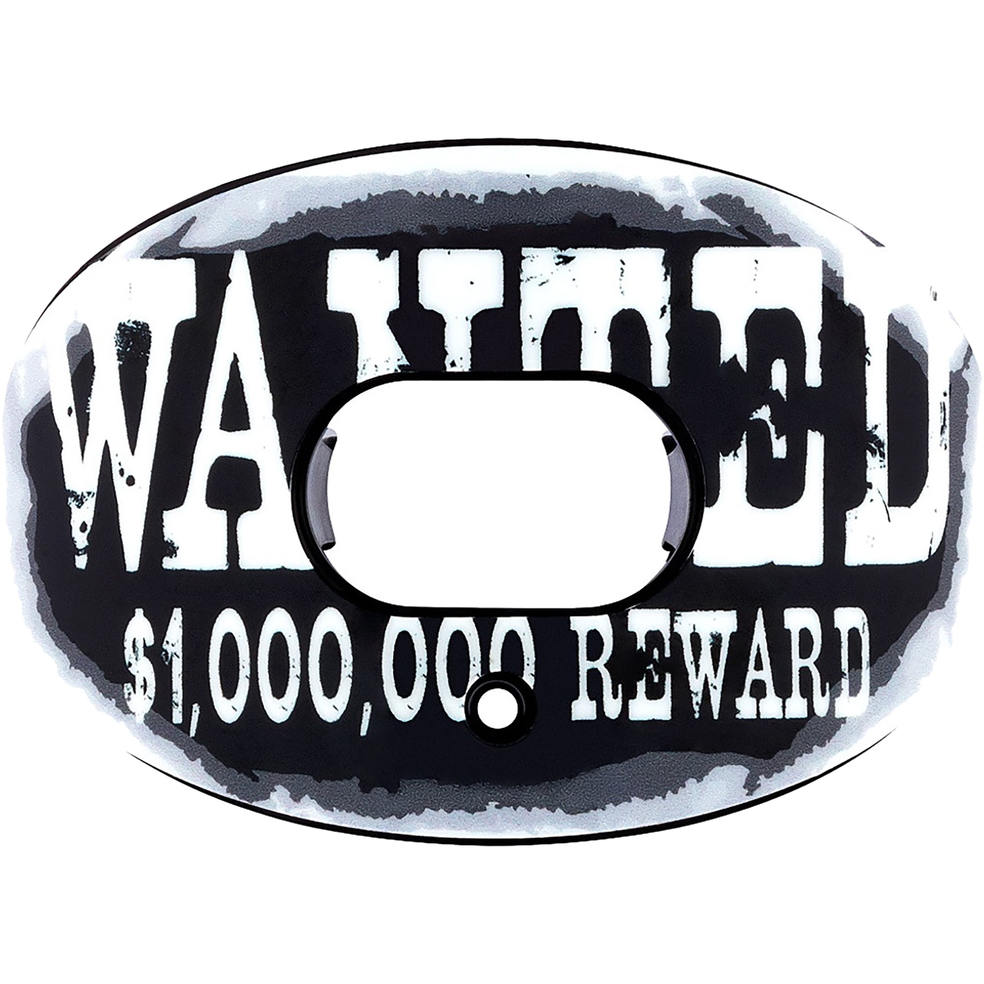 Battle Sports - "Wanted" Oxygen Lip Protector Football Mouthguard - Black/White