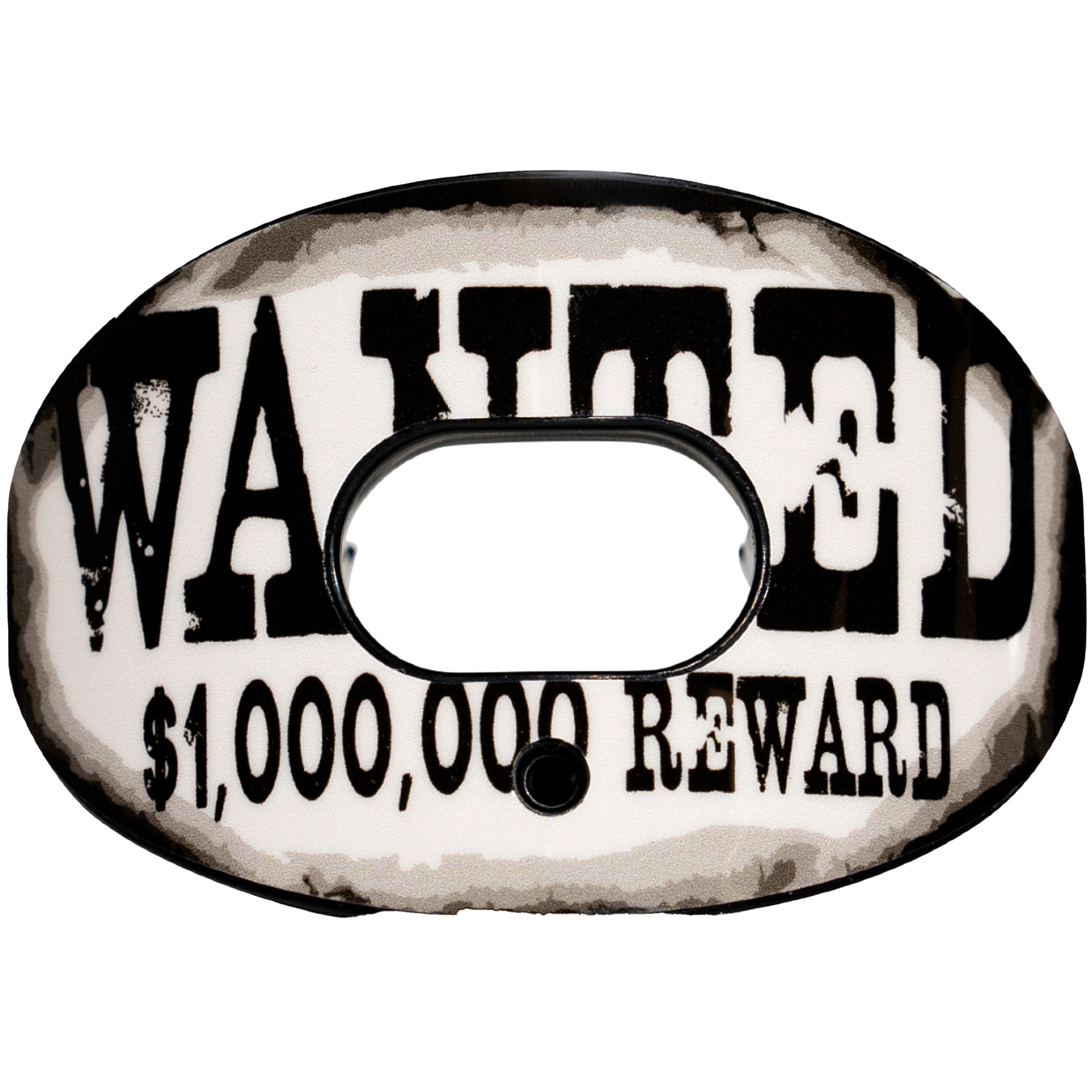 Battle Sports - "Wanted" Oxygen Lip Protector Football Mouthguard - White/Black