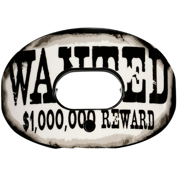 Battle Sports - "Wanted" Oxygen Lip Protector Football Mouthguard - White/Black