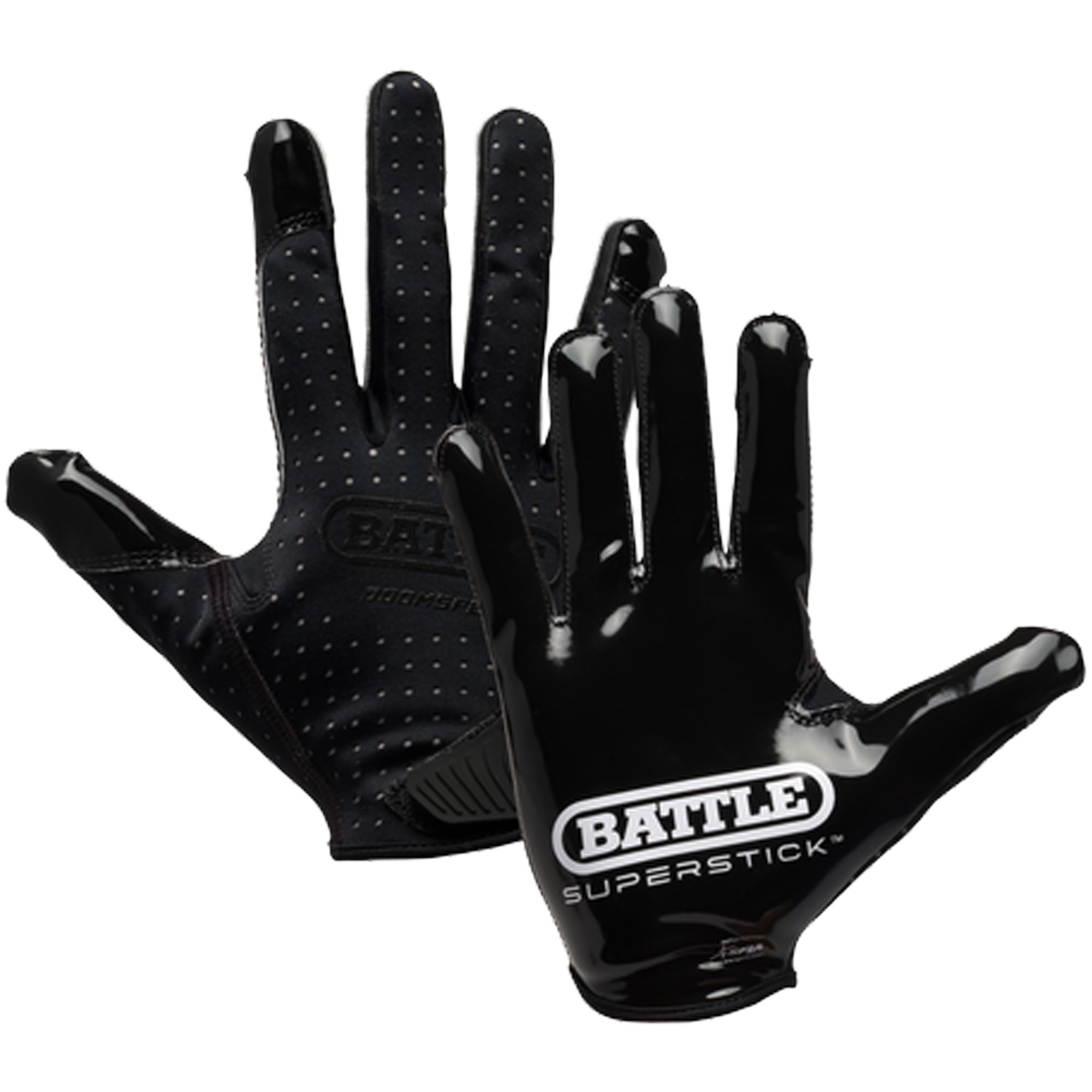 Battle Sports Youth Doom Speed Receiver Football Glove - Black  - Xlarge