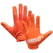 Battle Sports Youth Doom Speed Receiver Football Glove - Orange - Small