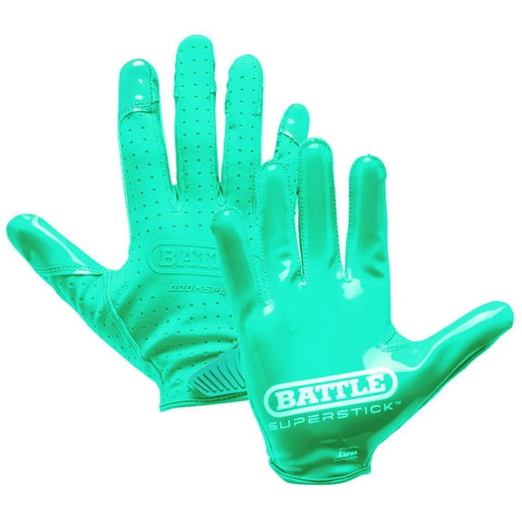 Battle Sports Youth Doom Speed Receiver Football Glove - Turquoise - Xlarge