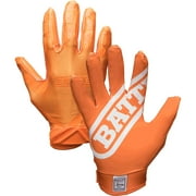 Battle Sports Youth DoubleThreat Football Gloves - Large - Orange/Orange