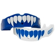 Battle Sports Youth Fang Mouthguard 2-Pack with Straps - Blue/White