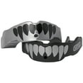 thumbnail image 1 of Battle Sports Youth Fang Mouthguard 2-Pack with Straps - Silver/Black, 1 of 4