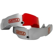 Battle Sports Youth Football Mouthguard 2-Pack with Straps - Red/Silver