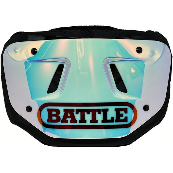 Battle Sports Youth Iridescent Chrome Football Back Plate