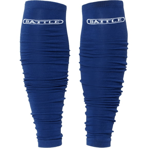 Battle Sports Youth Lightweight Long Football Leg Sleeves - Blue