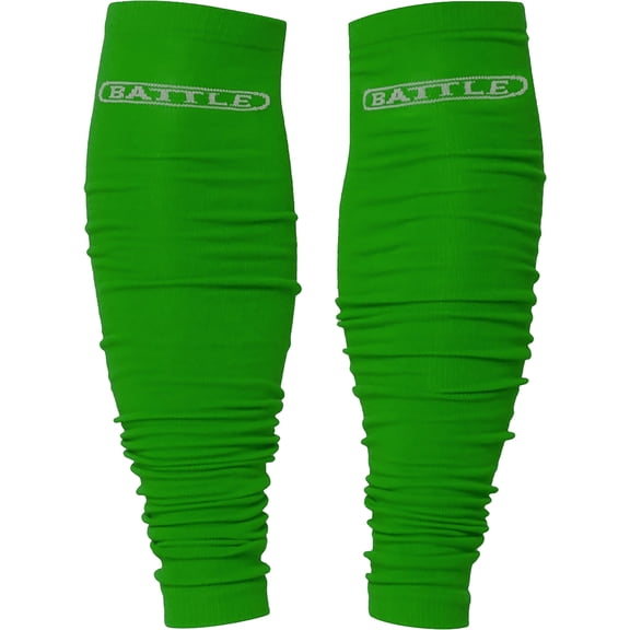 Battle Sports Youth Lightweight Long Football Leg Sleeves - Kelly Green