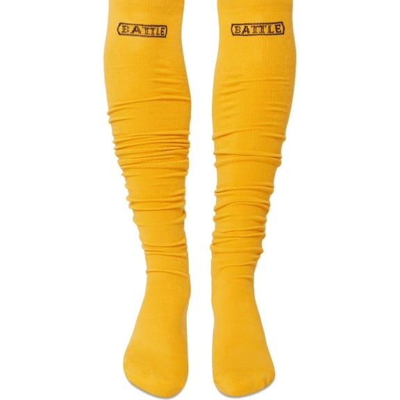 Battle Sports Youth Lightweight Long Football Socks - Gold