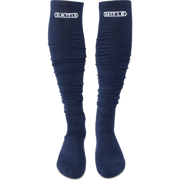 Battle Sports Youth Lightweight Long Football Socks - Navy