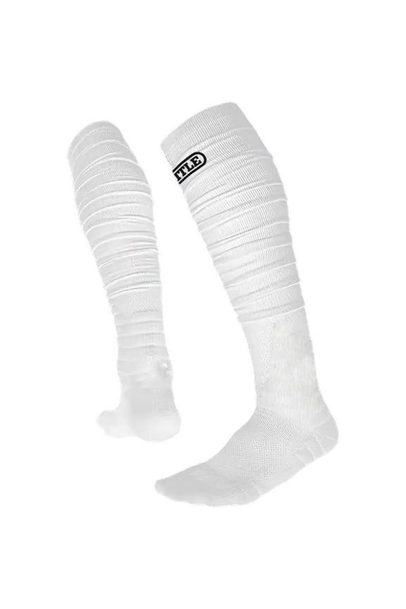 Youth Lightweight Long Football Socks - White