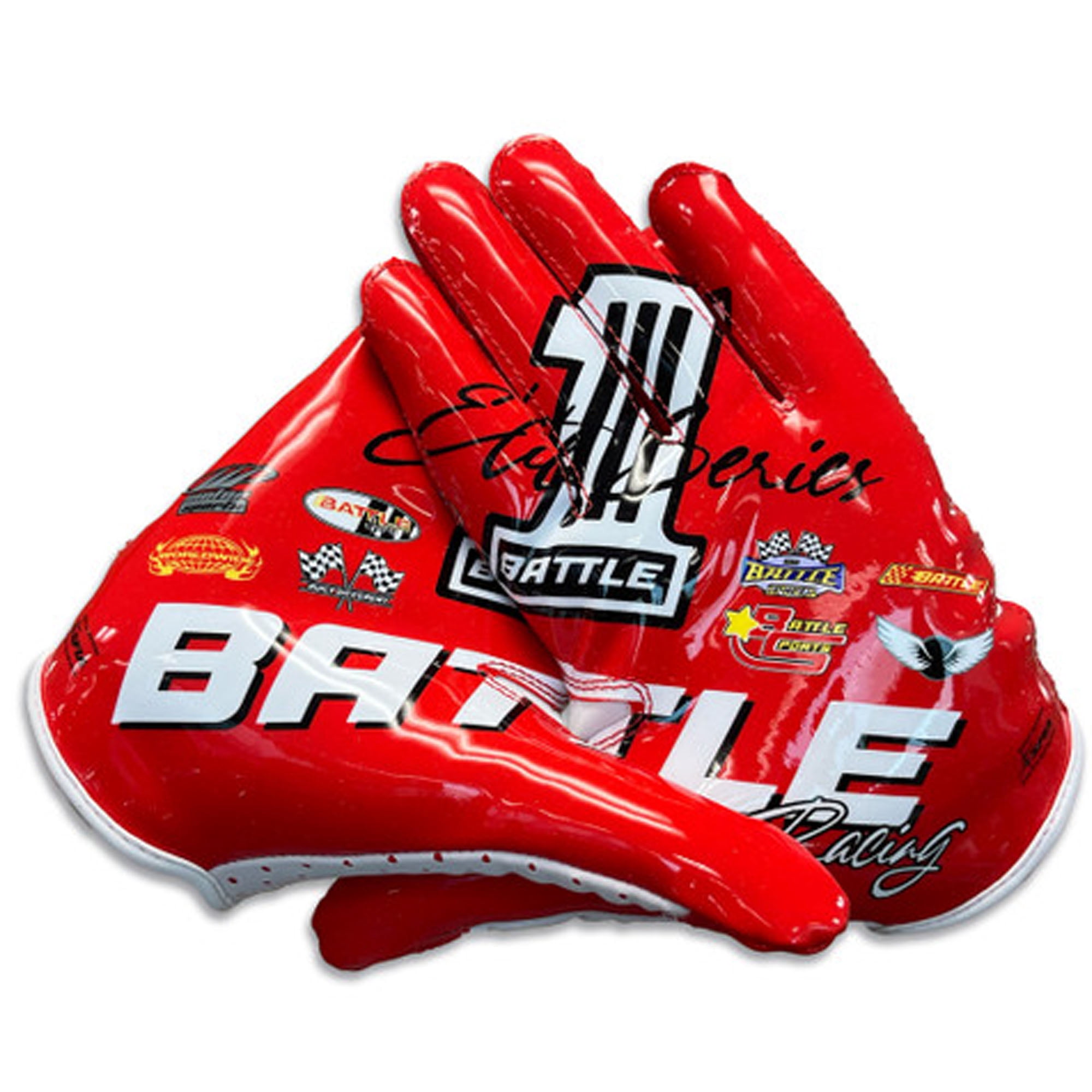 Battle Sports Youth "Racing" Doom Speed Receiver Football Glove - Xlarge