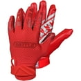 thumbnail image 1 of Battle Sports Youth TripleThreat UltraTack Football Gloves - Large - Red, 1 of 2
