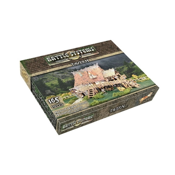 Battle Systems Fantasy Terrain Tavern - 28-35mm DND D&D RPG Wargames Historical / Fantasy Card Scenery