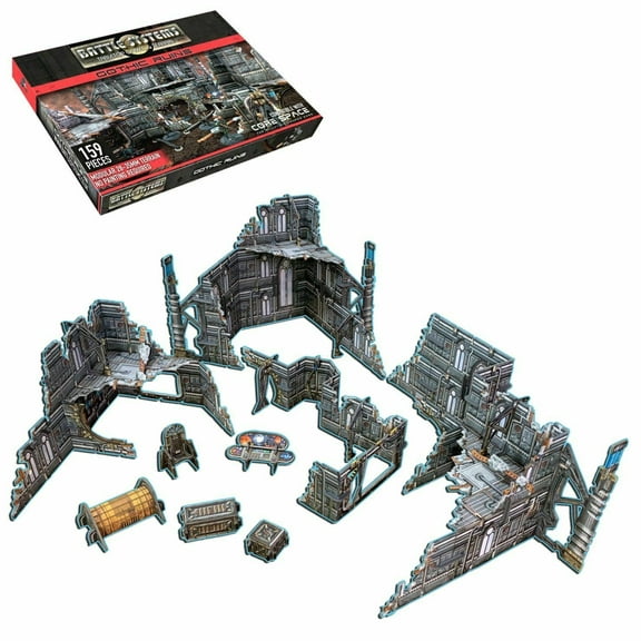 Battle Systems Gothic Ruins Terrain Set for 28-35mm Sci-fi Board Games