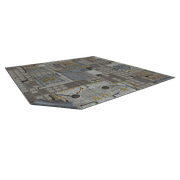 Battle Systems Terrain Frontier Game Mat 3x3 - Neoprene Playmat for 40k, Necromunda, Fallout, Marvel Crisis Protocol