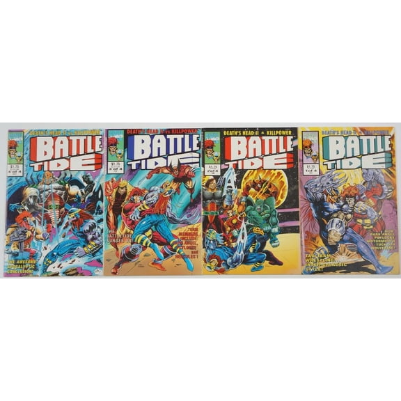 Battle Tide #1-4 VF/NM complete series Death's Head UK ; Marvel