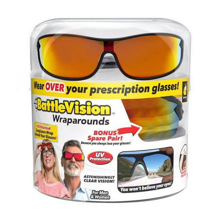 BattleVision Wrap Around Sunglasses 2 Pk