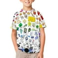 thumbnail image 1 of Battle for Dream Island BFDI Children's T-Shirt Short Sleeve T-Shirt Breathable Summer Tee Shirt for Boys Girls 160CM, 1 of 8