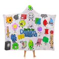 Battle for Dream Island BFDI Hooded Blanket Cape Wrap Soft Wearable
