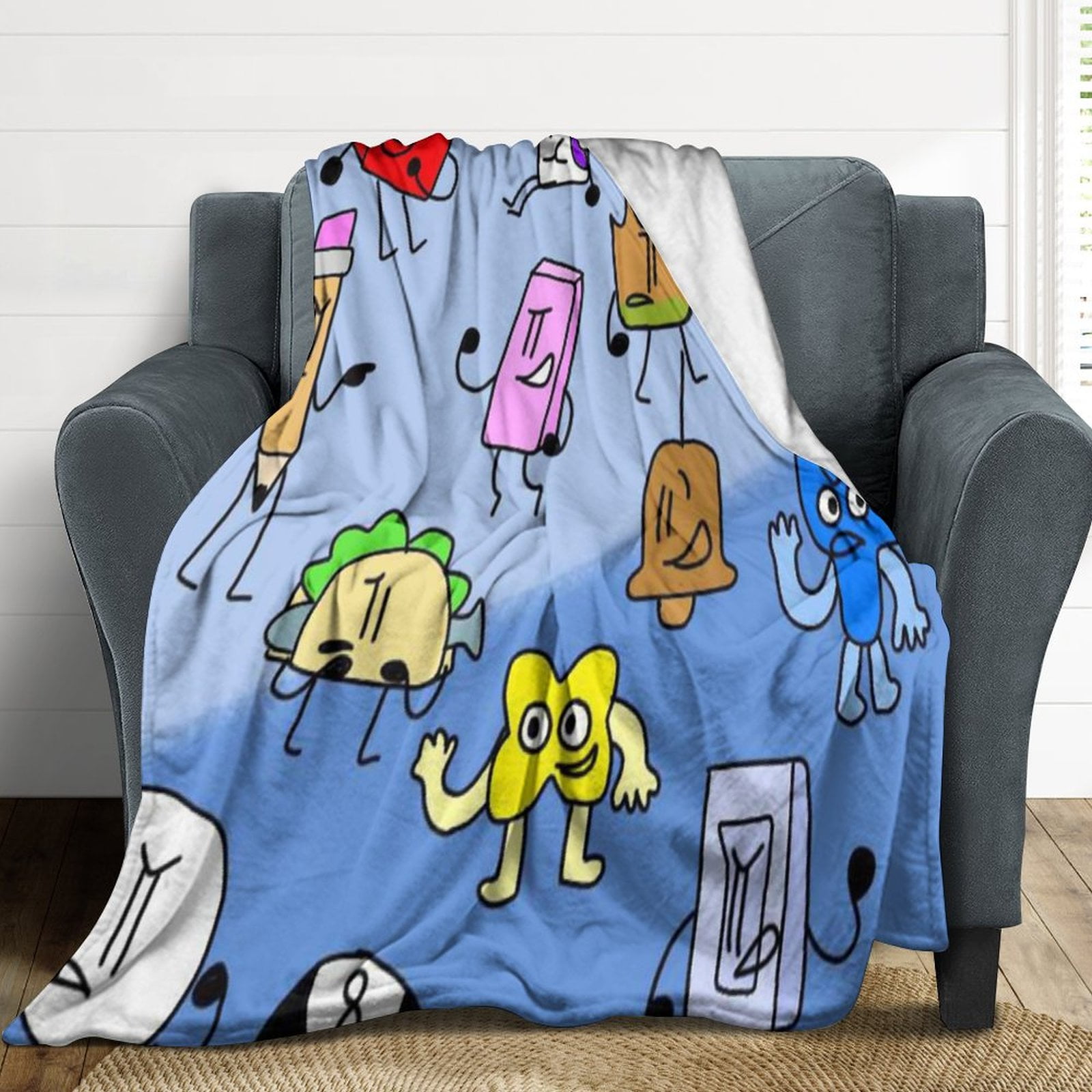 Battle for Dream Island BFDI Ultra-Soft Bed Blanket Anti-pilling ...