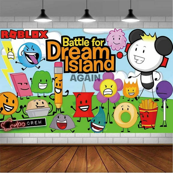 Battle for Dream Island Backdrop Banner Party Supplies Poster Movie Theme Background for Photography Birthday Decorations