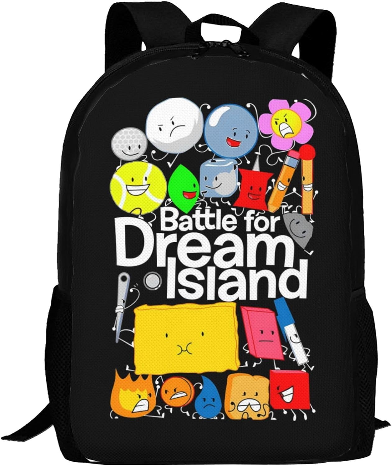 Battle for Dream Island Backpack BFDI Bookbag 3d Print Laptop Backpack ...