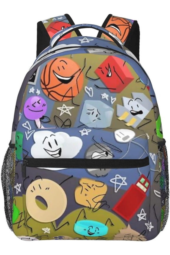Battle for Dream Island Backpack BFDI Bookbag Anime Backpack Daypack Bookbag Outdoor Durable Backpack Daypack Bookbag Travel Bag