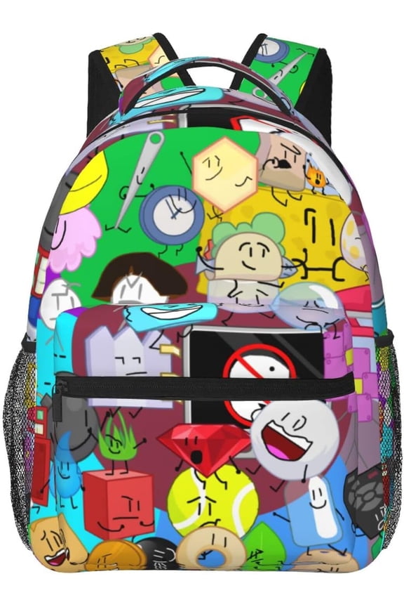 Battle for Dream Island Backpack BFDI Bookbag Anime Backpack Daypack Bookbag Outdoor Durable Backpack Daypack Bookbag Travel Bag