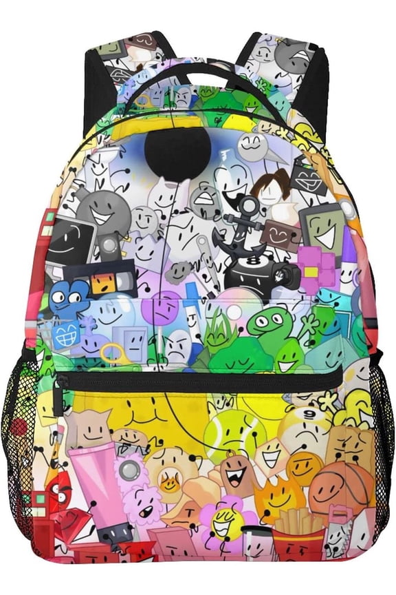 Battle for Dream Island Backpack BFDI Bookbag Anime Backpack Daypack Bookbag Outdoor Durable Backpack Daypack Bookbag Travel Bag