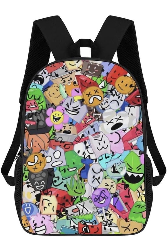 Battle for Dream Island Backpack BFDI Bookbag Outdoor Durable Backpack Anime for Bfdi Backpack Daypack Bookbag Travel Bag