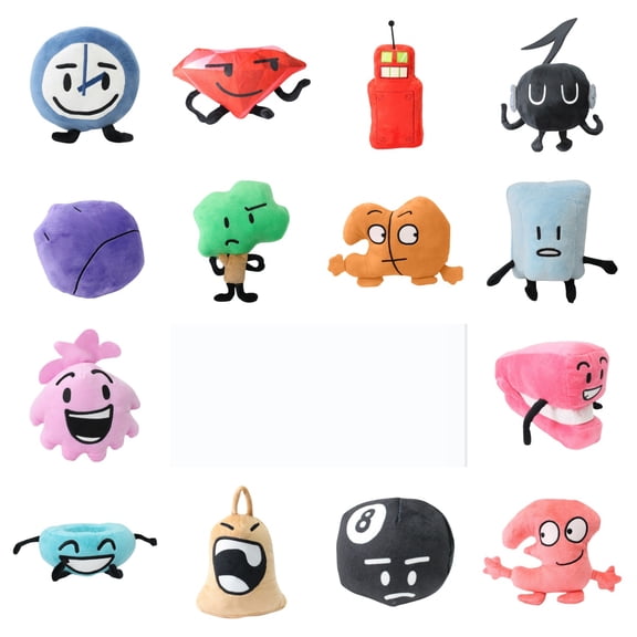 Battle for Dream Island Plushies, Bfdi Soft & Huggable Bfdi Plushies Toys, Boys and Girls Birthday Party Gifts - 14Pc