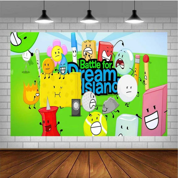 Battle for Dream Island Taspestry Post Banner Backdrop Background Wall Decor Party Supplies