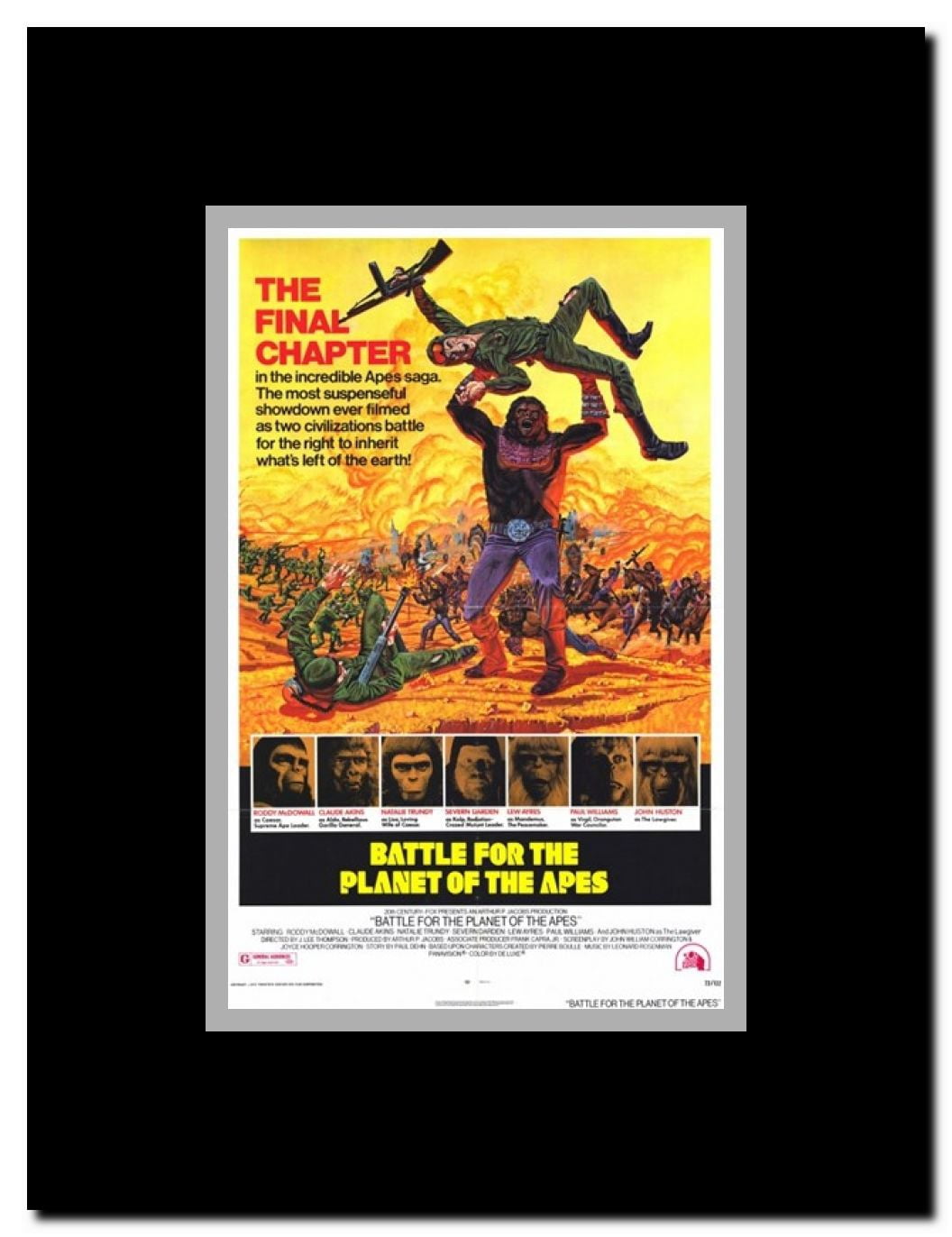 Battle for the Planet of the Apes Framed Movie Poster